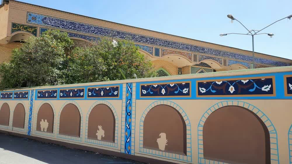 زیباسازی دیواره های مسجد جامع پودونک شیراز+ عکس