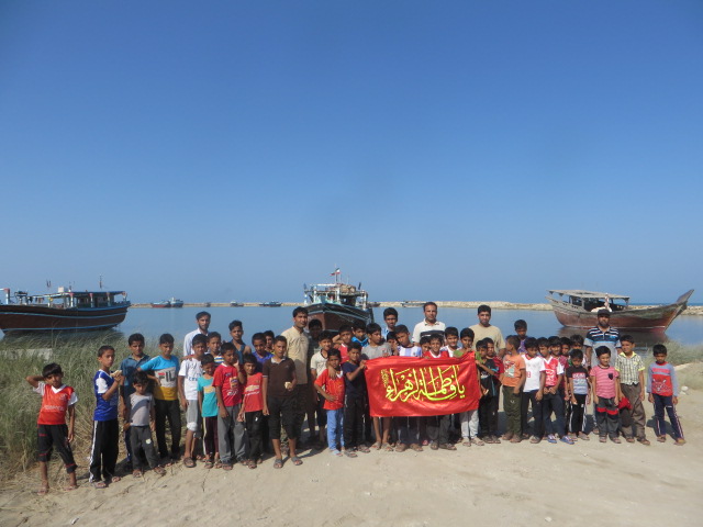 اردوی ساحلی بچه های مسجد روتان برگزارشد