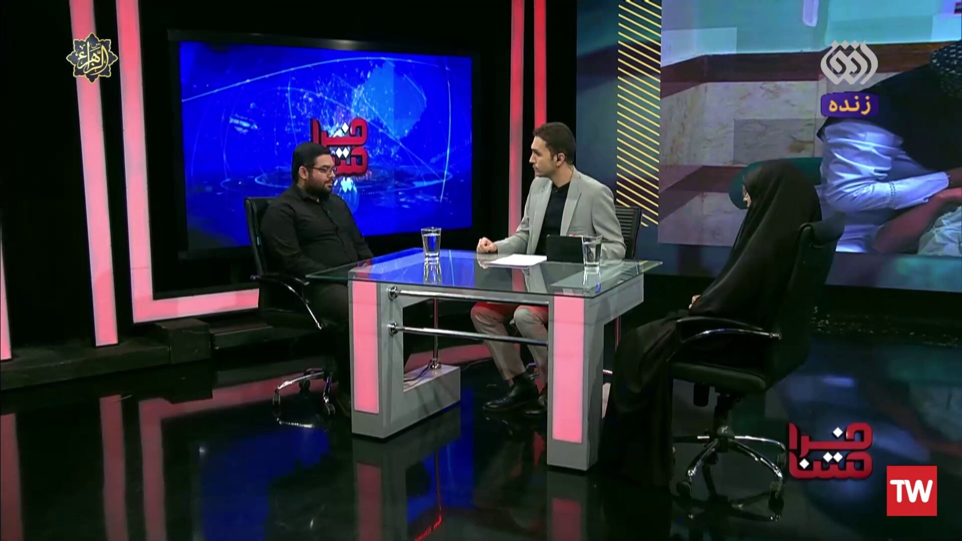 حضور مسئول گروه جهادی مهدویون در برنامه تلویزیونی فرامتن از شبکه افق