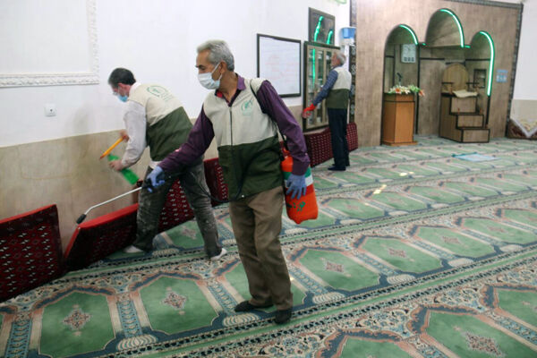برگزاری نماز جماعت با رعایت پروتکل های بهداشتی در مساجد