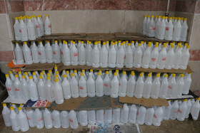 توزیع ۲ هزار لیتر مواد ضدعفونی کننده به همت کانون شهدا روستای گرجی محله
