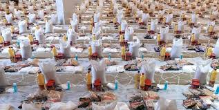 توزیع بیش از ۱۲۰ بسته معیشتی در مسجد امام حسین(ع) شهر قدس