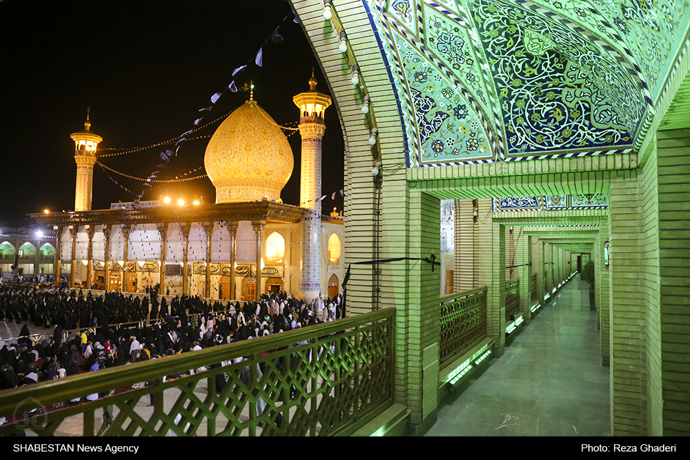 بزرگداشت شهدای حمله تروریستی آستان شاهچراغ (ع) در مسجد «قمر بنی هاشم (ع)» فسا