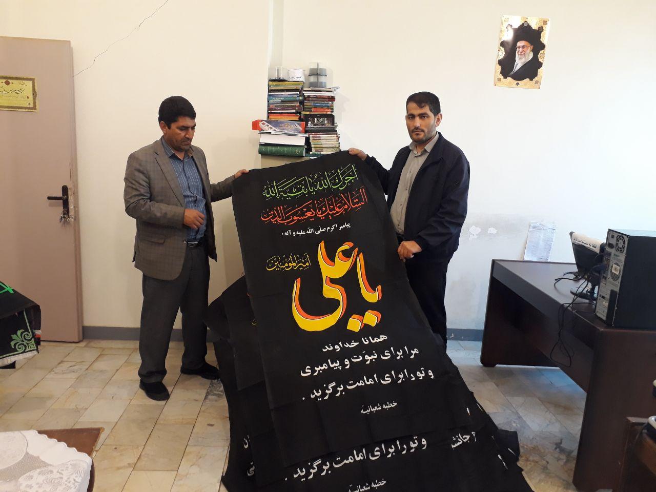 شهر بیله سوار به همت فعالان کانون های مساجد سیاه پوش شد