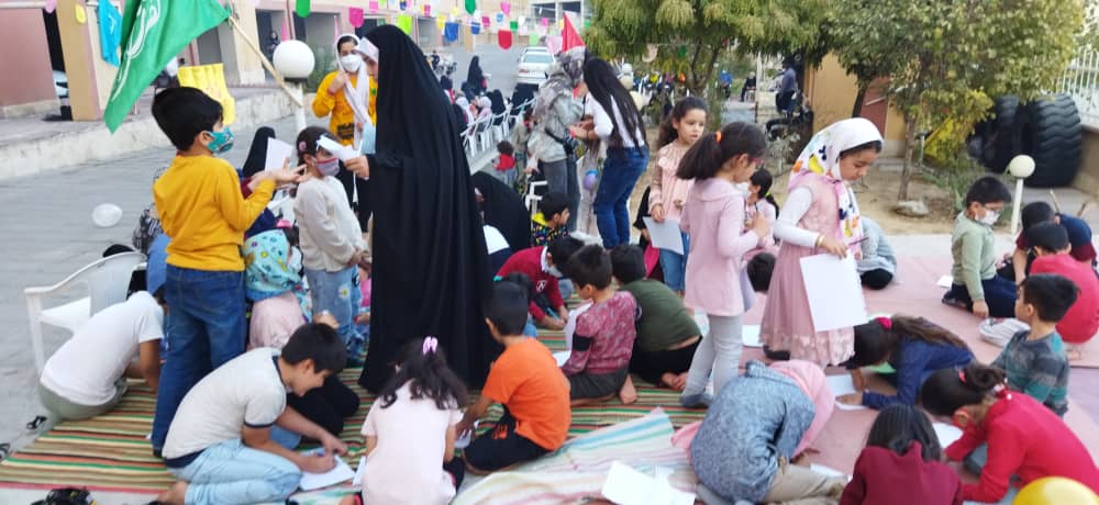 برگزاری مسابقه نقاشی بین نونهالان عضو کانون حسین بن علی (ع)