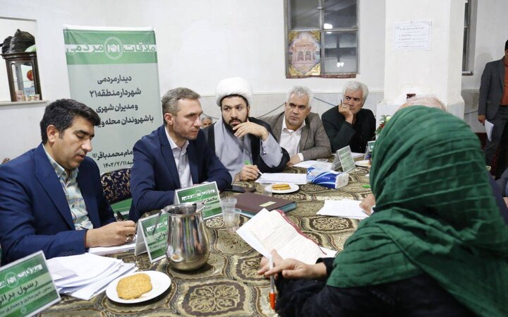آغاز دیدارهای مردمی شهردار منطقه ۲۱ با شهروندان در مساجد