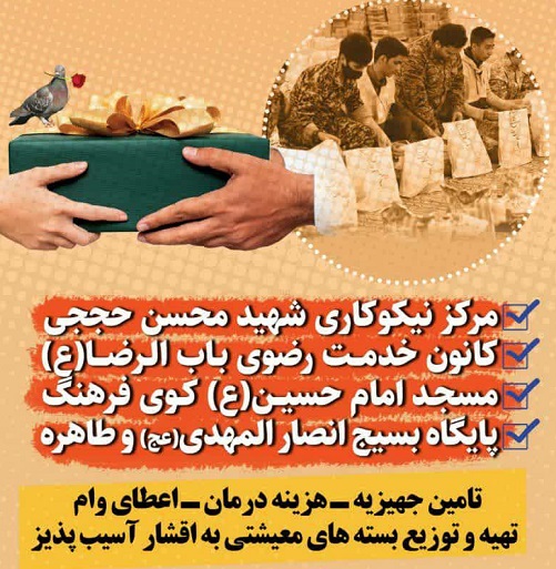 جمع آوری کمک های مردمی در مسجد امام حسین(ع) کوی فرهنگ زنجان