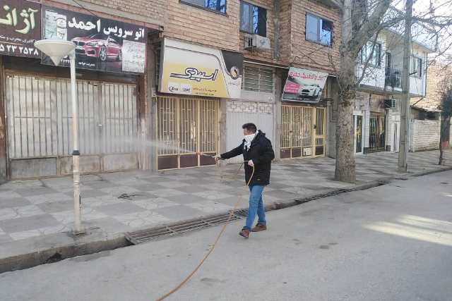 مبارزه با کرونا توسط کانون «انوار الحسین (ع)» شیراز